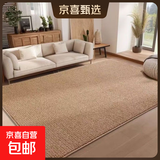 日式耐磨菠萝圈仿剑麻定制地毯阳台茶几现代卧室飘窗简约客厅地垫 FJM-中式风格棕色 200cm*300cm 【无醛环保】+8mm超厚