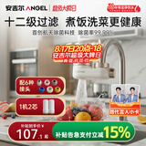 安吉尔陶瓷水龙头净水器净化家用自来水过滤器除异味异色净水机  一机二芯套装 LT3672-CF30