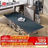 瑞仕达折叠床办公室午睡床单人医院陪护床便携行军床午休神器-34管平款