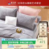 富安娜法兰绒四件套冬季防静电床品加厚保暖床单被套双人加大230*229cm