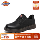 Dickies男士休闲鞋工装商务皮鞋男休闲复古英伦工装鞋 黑色  41 