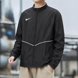 耐克（NIKE）外套男士春秋 2026新款跑步运动服装梭织衣休闲上衣透气速干夹克 【热推/拉链开口】内里网眼透气/黑白撞色 晒图-1 L 【175】体重130~150斤左右