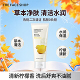 菲诗小铺（THE FACE SHOP）草本芦荟洗面奶170g清洁补水大容量洗脸七夕情人节礼物送女友 柠檬170g-清爽控油