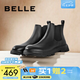 百丽（Belle）切尔西靴男冬季新商场同款增高马丁短靴A0598DD1预售 黑单里-A0598(筒高11CM) 38 (240mm) 【比运动鞋码拍小一码】