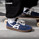 WE FLOWER透气复古休闲德迅鞋 复古蓝 38(偏小，建议拍大一码)