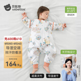 贝肽斯婴儿睡袋防惊跳夏季空调房薄款小孩子儿童睡袋0-3岁保护肚子着凉 夏天（前6后4 20-25℃）福兔 S码【建议身高60-85cm】