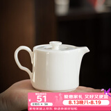 兮元记 羊脂玉瓷茶壶德化白瓷泡茶壶个人专用功夫茶具高档陶瓷泡茶器 羊脂玉瓷直正壶 180ml