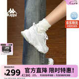 卡帕（Kappa）女鞋夏季运动老爹鞋女款轻便增高休闲减震小白鞋子女 01漂白 36