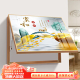 瑞尚电表箱装饰画免打孔轻奢挂画遮挡箱电闸箱多媒体盒配电箱客厅壁画 家和富贵 60*50可覆盖（横50竖40）晶瓷面