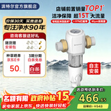 滨特尔（pentair）前置过滤器大通量家用全屋自来水管道过滤器大流量净水器排行前十名水驱涡轮+反冲洗刮洗净水器 【自主安装】S160大通量