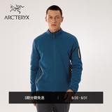 ARC'TERYX始祖鸟 COVERT CARDIGAN 保暖 男子 抓绒衫 Lodestar Heather/黑色/瀚空蓝 M