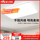 雷士（NVC）次日达吸顶灯客厅大灯简约奶油风LED照明灯饰卧室灯餐厅白雪1