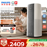 飞利浦（PHILIPS）【0.003微米精滤】空气净化器孕妇婴儿专用新房除甲醛除二手烟味螨尘病毒细菌花粉过敏原AC3998