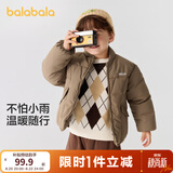巴拉巴拉童装儿童棉服男童女童外套冬装棉衣绣花宝宝衣服 咖啡A51212 110