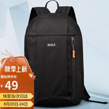 高尔夫GOLF双肩包男士休闲旅行迷你双肩背包轻便小书包5I032885J黑色