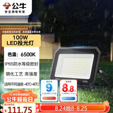 公牛（BULL）LED投光灯户外庭院工厂园林灯露营灯 IP65防水等级100W-6500K白光