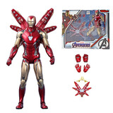 中动玩具漫威复仇者联盟4钢铁侠美国队长寸关节超可动人偶系列手办玩具 MK85钢铁侠（带支架可换手）