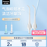 松下（Panasonic）冲牙器喷嘴 高频脉冲水流喷嘴清洁牙龈沟 适用于ADJ4/JDJ1 2支装EW0955