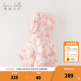 戴维贝拉（DAVE＆BELLA）儿童羽绒服女童上衣男童羽绒衣冬装新款宝宝衣服保暖小童外套 小兔印花【现货】DB4238127 100 cm（建议身高90-100cm）