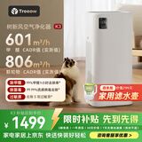 树新风空气净化器 除甲醛异味除花粉过敏认证 家用宠物大空间全效K3净化器