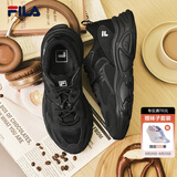 斐乐（FILA）火星1代丨2代老爹鞋女鞋休闲鞋男鞋情侣运动鞋子复古跑步鞋 黑-BK 38.5