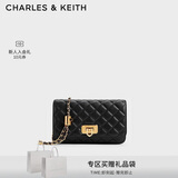 CHARLES&KEITH经典菱格链条小方包单肩斜挎包包女包七夕礼物送女友CK2-70160131