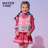 WATERTIME/水川 儿童浮力衣游泳浮潜马甲免充气填充浮力棉浮力衣缤纷小熊 M