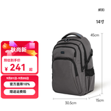 WINPARD威豹双肩包商务背包男双肩电脑包休闲男包旅行包双背包女 标准版(不带雨罩)14寸星空灰