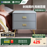 雅兰床头柜卧室储物柜置物简约床边柜收纳柜 （需自行安装柜脚/把手） 米洛Milo(灰色）