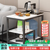 时黛家居沙发边几边桌大理石纹简约客厅置物茶水架床边角几茶几桌