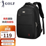 高尔夫（GOLF）商务休闲双肩包男士15.6英寸笔记本电脑包大容量背包男女学生书包