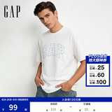 盖璞Gap男女装2026春季新款纯棉logo字母宽松短袖T恤百搭上衣 白色 868224 S (165/88A)亚洲尺码