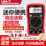 优利德（UNI-T）UT33B+迷你万用表高精度智能防烧小型便携式电工万能表家用UT33D+ UT33B+【电池测量】+赠品