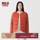 MUJI 女式木棉混盘扣棉服夹克外套女款女装棉衣新中式26年 BD12HA6S 砖红色 M (160/84A)