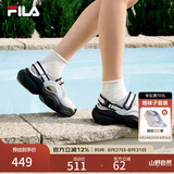 FILA斐乐贝果凉鞋|运动凉鞋女鞋26夏季新款透气厚底增高沙滩鞋 南极灰/幻象蓝-AI 37.5