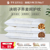罗莱家纺 枕头颈椎枕 100%棉决明子荞麦花草枕头护颈椎助睡眠 46*72cm