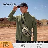 Columbia哥伦比亚户外男子舒适运动保暖柔软抓绒衣休闲外套AE3039 397 军绿色 M(175/96A)