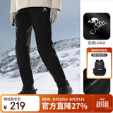 骆驼（CAMEL）户外冲锋软壳裤女防风防水加绒登山裤男丨火山岩发热 A23CAVV106