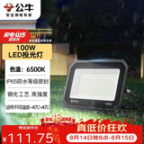 公牛（BULL）LED投光灯户外庭院工厂园林灯露营灯 IP65防水等级100W-6500K白光