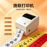 芯烨（Xprinter）全自动布纸挽联飘带打印机花店鲜花圈白事手机无线蓝牙白色 三：纸挽联打印机先进款