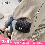 viney包包女包牛皮小众斜挎包品牌单肩链条包生日七夕情人节礼物送女友