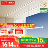 邦先生隐形电动晾衣架智能晾衣机隐藏嵌入式阳台晾衣杆S31（1.5米）双杆