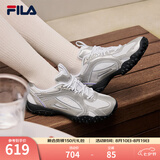 斐乐（FILA）【韩素希同款】薄巧鞋丨德训鞋女鞋银色韩系芭蕾舒适卵石鞋休闲鞋 银器灰/斐乐白-SW 36.5
