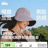 蕉下（beneunder）遮阳帽女防晒帽男鸭舌帽棒球帽大帽檐全脸遮阳太阳帽子防紫外线 薄烟紫 【魔术贴款】