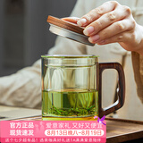 忆壶茶（YIHUTEA）茶杯玻璃茶具加厚喝水杯子茶水分离杯带过滤耐高温男女泡茶马克杯 【尊享款】加厚透明泡茶杯400ml