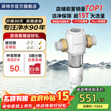 滨特尔（pentair）前置过滤器大通量家用全屋自来水管道过滤器大流量净水器排行前十名水驱涡轮+反冲洗刮洗净水器 【上门安装】S160大通量