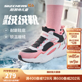 Skechers斯凯奇儿童秋冬休闲男女童二棉鞋轻质加绒保暖靴405222L/302583L 女童/黑色/白色/粉红色/BKWP 34