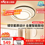 雷士（NVC）星空氛围感LED语音智能吸顶灯房间灯书房灯具-繁星圆灯