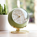 汉时（Hense） 时尚创意小闹钟学生儿童高中生床头钟台钟桌钟闹表石英钟表HA08 绿色3英寸
