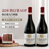 菲特瓦【连续7年金奖】法国原瓶进口红酒AOC干红葡萄酒礼盒中秋送礼 勃艮第丘干红 双支装